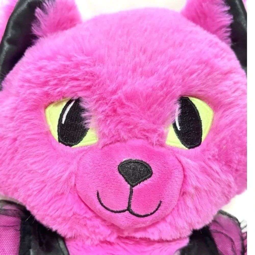 Build-A-Bear Midnight Glow Kitty Plush Pink Stuffed Animal Toy Cat BAB